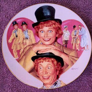 Rare I Love Lucy Harpor Marx Hamilton Collector Plate - NEVER DISPLAYED - NEW